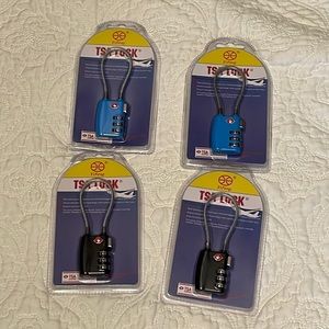 Set of 4 TSA luggage locks